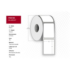 Capture Label 76x51, Core 76, Thermal - CA-LB3127